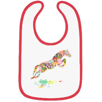 Discover Colorful Horse Jumping Horse Bibs