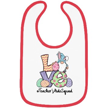 Discover Love Easter Teacher'S Aide Gnomes Teacher Easter 2 Bibs