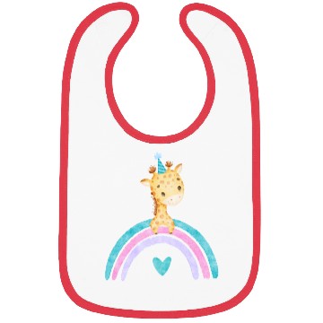 Discover Cute Colorful Giraffe Bibs
