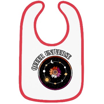 Discover LGBTQ Queer Universe, Lesbian Flag Sunflower Bibs