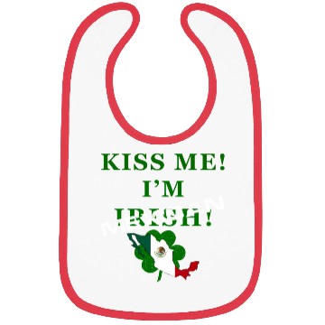 Discover St Patrick’S “Kiss Me I’M Mexican ” Bibs