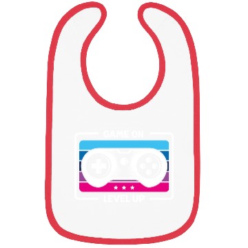 Discover Game on level up illustration in black Bibs