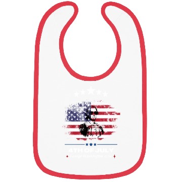 Discover 4th Of July Suck It England George Washington 1776 Bibs