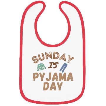 Discover Sunday is Pyjama Day Bibs