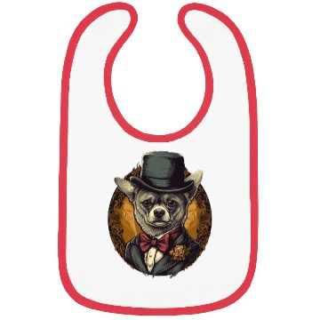 Discover Chihuahua - France Red Wine French Gentleman Funny Bibs