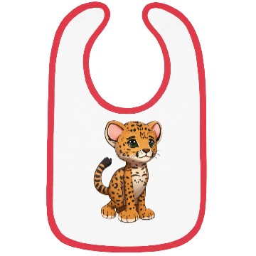 Discover Totally cute cheetah Bibs