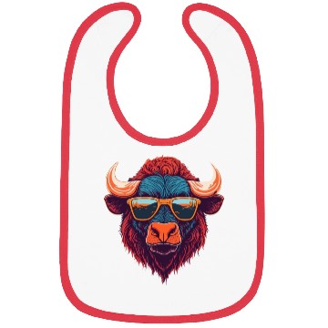 Discover Fashion forward trendy Buffalo illustration Bibs