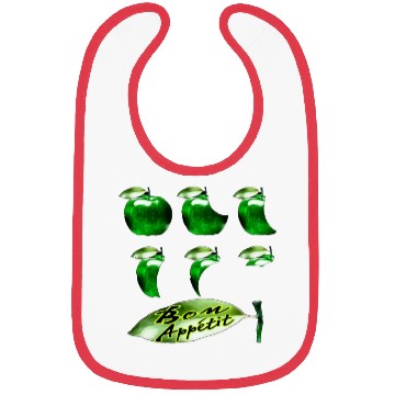Discover Green Apple Bon appétit Bibs