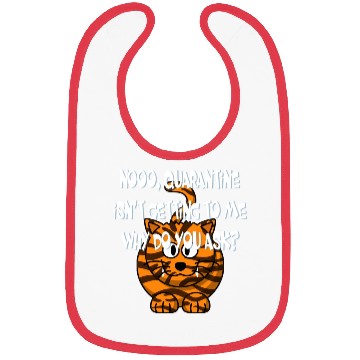 Discover Crazy Cat Social Distancing Face Mask Funny Bibs