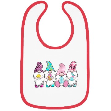 Discover 4 Easter Gnomes Pastel Spring Bunny Ears Gingham R Bibs