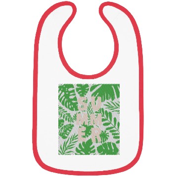 Discover leaf summer green in retro style Bibs