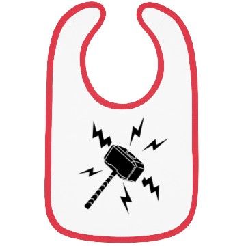 Discover Lightning Thor hammer Bibs
