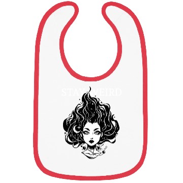 Discover Stay Weird - Moonchild Girl Bibs