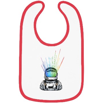 Discover Space Light Astronaut - Rainbow Rays Bibs