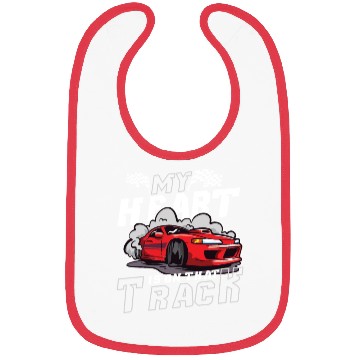 Discover Race Car Dirt Track Racing Funny Racer Race Car Bibs