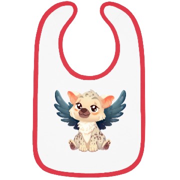 Discover Kawaii Hyena Angel - Sweet Flight through the Bibs