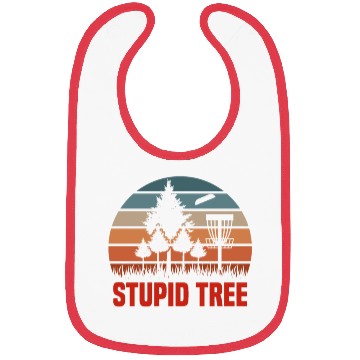 Discover Funny Disc Golf Stupid Tree Art Frisbee Bibs