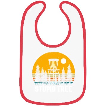 Discover Funny Disc Golf Stupid Tree Art Frisbee Bibs