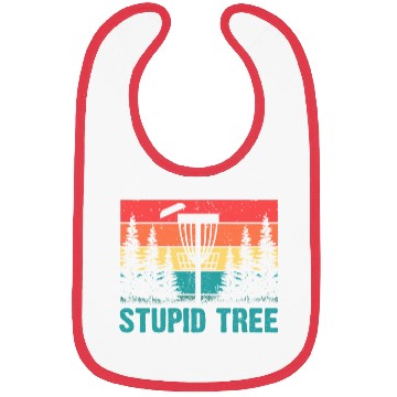 Discover Funny Disc Golf Stupid Tree Art Frisbee Bibs