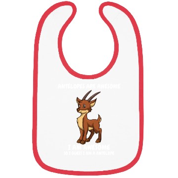 Discover Cute funny brown antelope Bibs