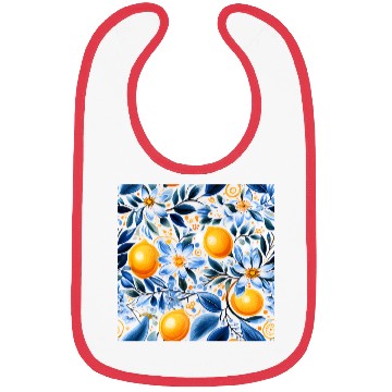 Discover Yellow Lemon Floral Detailed Summer Collection 01 Bibs