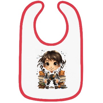 Discover Back to School Pre-K Kindergarten Student Chibi Bibs