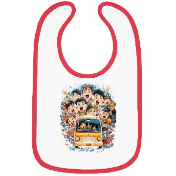 Discover Back to School Pre-K Kindergarten School Bus Bibs