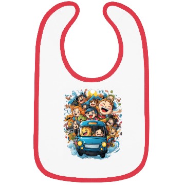 Discover Back to School Pre-K Kindergarten School Bus Bibs