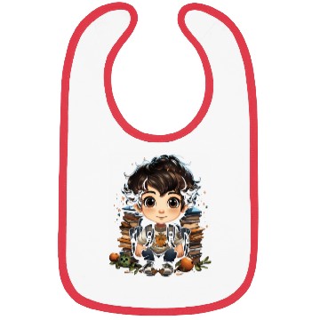 Discover Back to School Pre-K Kindergarten Student Chibi Bibs
