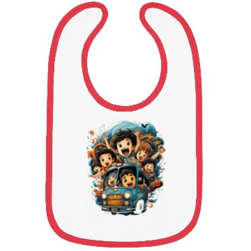 Discover Back to School Pre-K Kindergarten School Bus Bibs