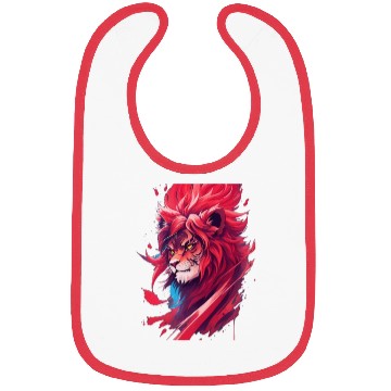 Discover Ninja lion nice Bibs Ai design