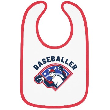 Discover Baseballer Baseball Pitcher Sports Club Player Bibs