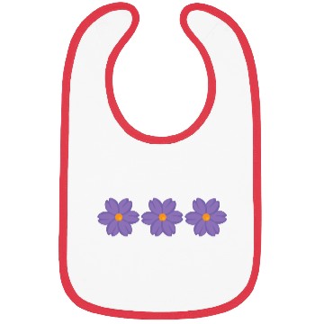 Discover PURPLE FLOWERS Bibs