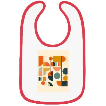 Discover Geometric mid century modern 2 Bibs