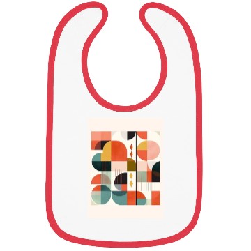 Discover Geometric mid century modern 1 Bibs