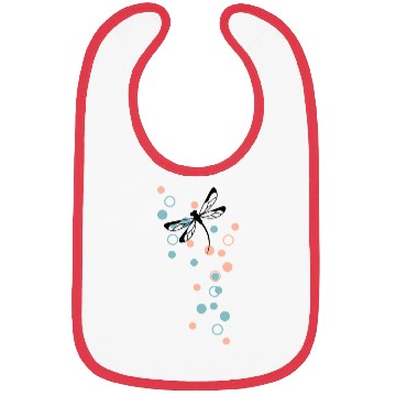 Discover Dragonfly and dots Bibs