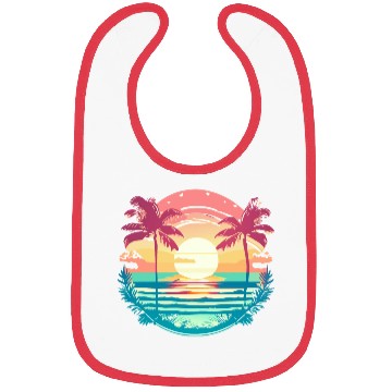 Discover Tropical Serenity Sunset Bibs