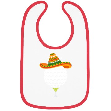 Discover Margarita Golf Ball Mexican Sombrero Bibs