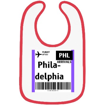 Discover airplane ticket philadelphia Bibs