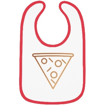 Discover Neon Pizza Slice Bibs
