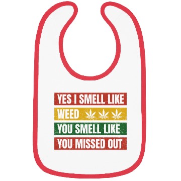 Discover Yes I Smell Like Weed Retro Flag Bibs