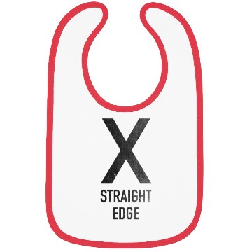 Discover Straight Edge nature music red Bibs