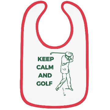 Discover Keep calm and golf Bibs