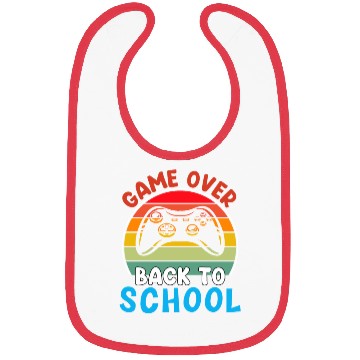 Discover Game Over Back To School Bibs