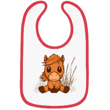 Discover kawaii cute chibi horse Bibs