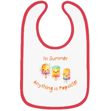 Discover In Summer, Anything is Popsicle Bibs