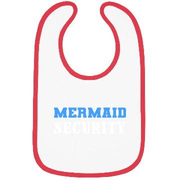 Discover Mermaid Security Pool Attendant Gift Bibs