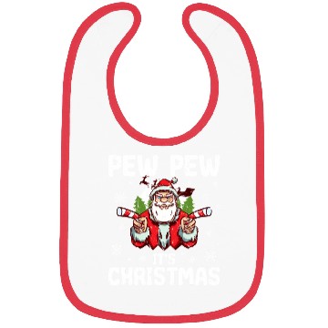 Discover Pew It'S Santa Bibs
