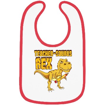 Discover Teachersaurus Rex Dinosaur Lover Bibs