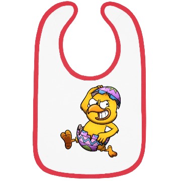 Discover Running Little Chick In An Easter Egg Bibs